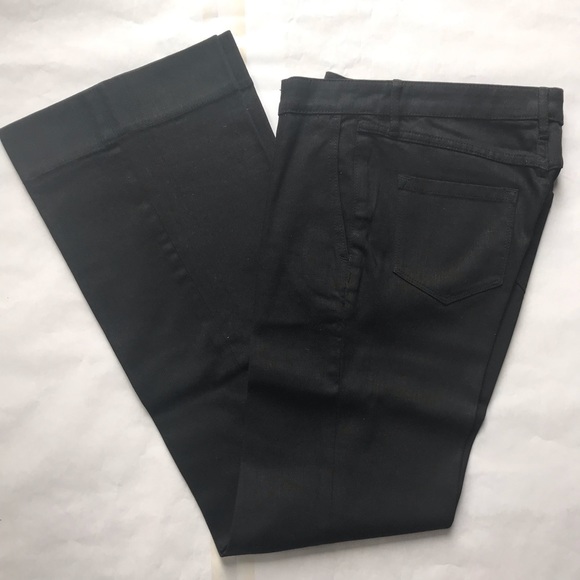 NEW Club Monaco Kayleigh Wideleg Denim Trouser Jeans Soot Black Size 2 - Picture 6 of 8